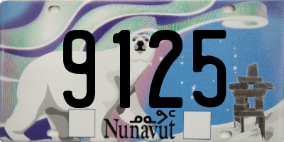 NU license plate 9125