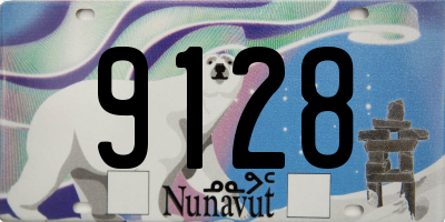 NU license plate 9128