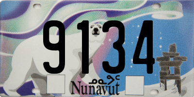 NU license plate 9134