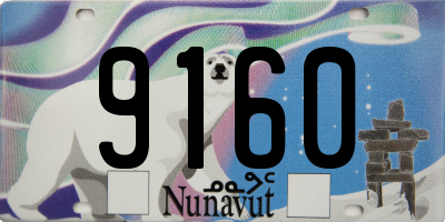 NU license plate 9160