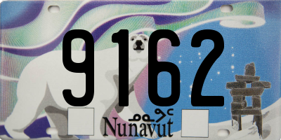 NU license plate 9162