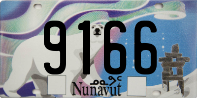 NU license plate 9166