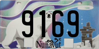 NU license plate 9169