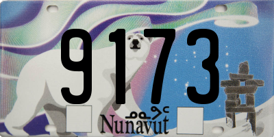 NU license plate 9173