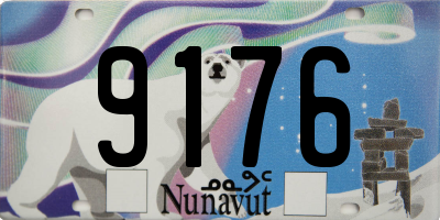 NU license plate 9176