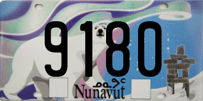 NU license plate 9180