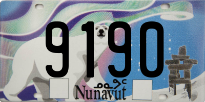 NU license plate 9190