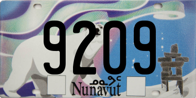 NU license plate 9209