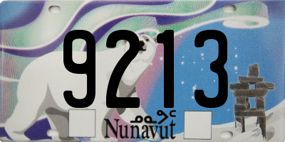 NU license plate 9213