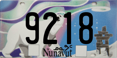 NU license plate 9218