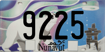 NU license plate 9225