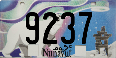 NU license plate 9237