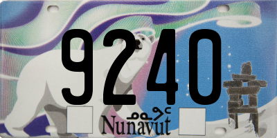 NU license plate 9240