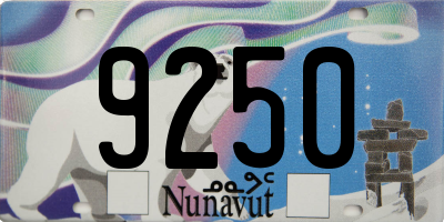 NU license plate 9250