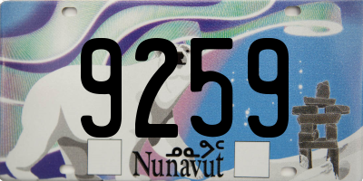 NU license plate 9259