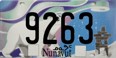 NU license plate 9263