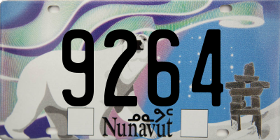 NU license plate 9264