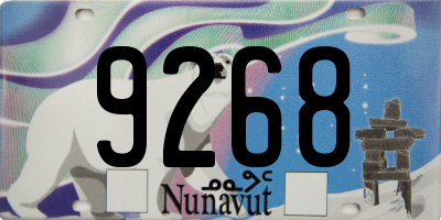 NU license plate 9268