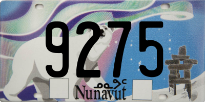 NU license plate 9275