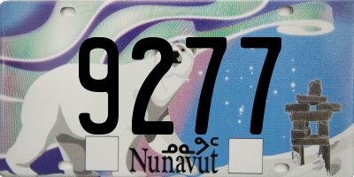 NU license plate 9277