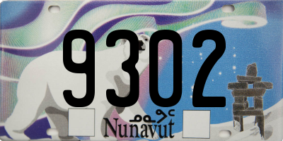 NU license plate 9302