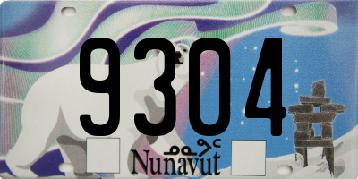 NU license plate 9304