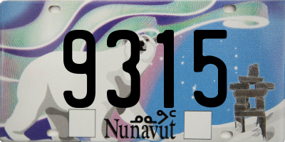 NU license plate 9315