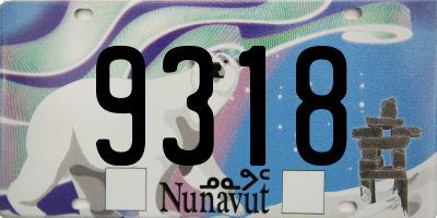 NU license plate 9318