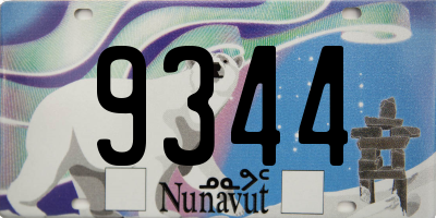 NU license plate 9344