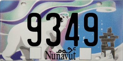 NU license plate 9349