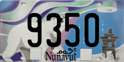 NU license plate 9350