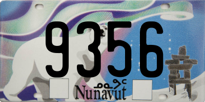 NU license plate 9356