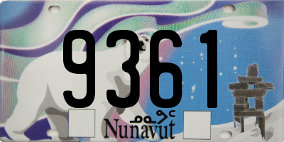 NU license plate 9361