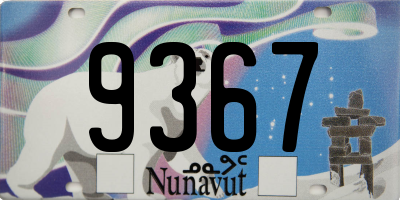 NU license plate 9367