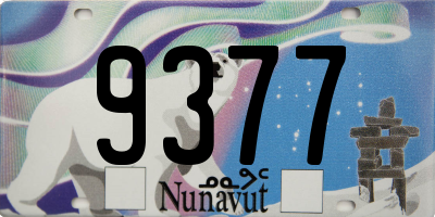 NU license plate 9377