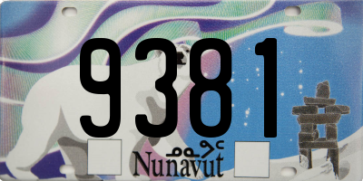 NU license plate 9381