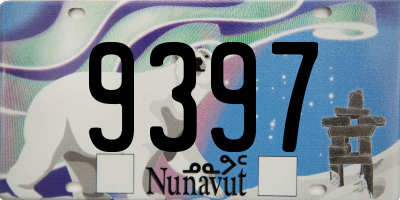 NU license plate 9397