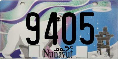 NU license plate 9405