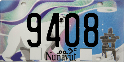 NU license plate 9408