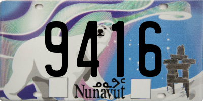 NU license plate 9416