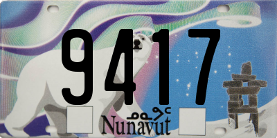 NU license plate 9417