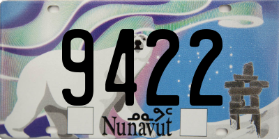 NU license plate 9422