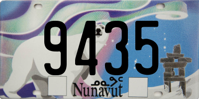 NU license plate 9435