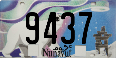 NU license plate 9437