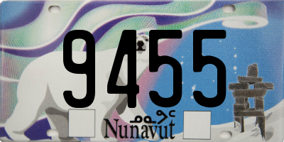 NU license plate 9455