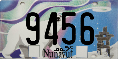 NU license plate 9456