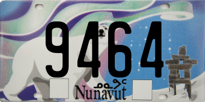 NU license plate 9464