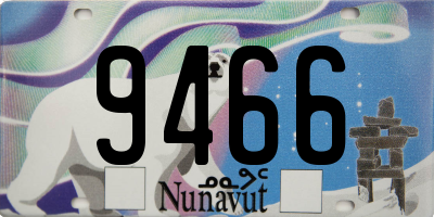 NU license plate 9466