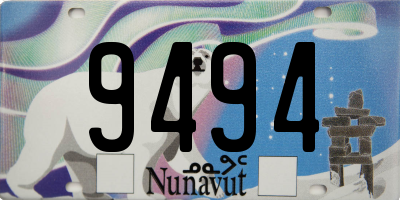 NU license plate 9494