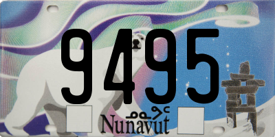 NU license plate 9495